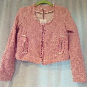 NWT BY ZOE Sz 2 35 Malia Grenade Tweed Blazer Z21/BR